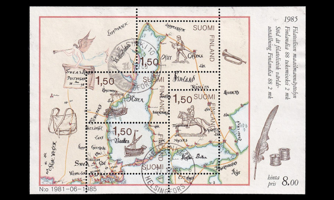 971-4BL1 o Finlandia 88 postikartta (1985)