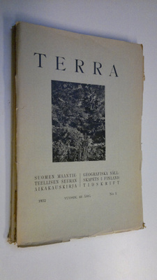 Terra 1932 n:o 1-4 : Suomen maantieteellisen seuran aikak...
