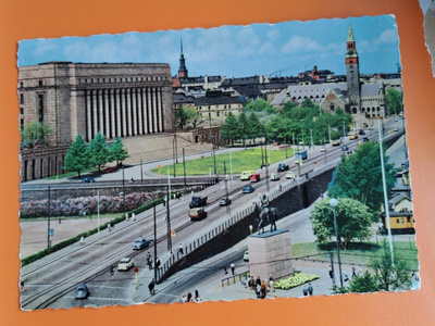 Helsinki, näkymä Mannerheimintielle, kulkenut 1961