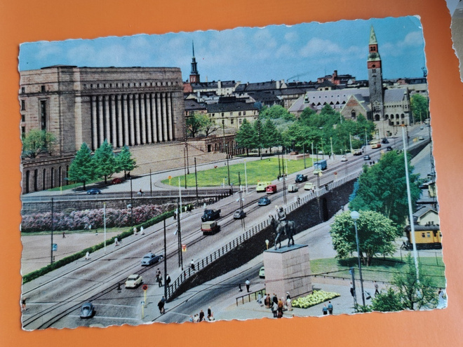 Helsinki, näkymä Mannerheimintielle, kulkenut 1961