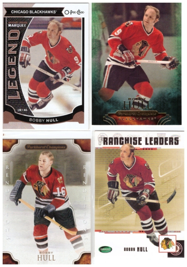 4 x Legenda BOBBY HULL Chicago Blackhawks