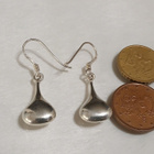 Hopeaa, Teardrop Ball Dangle Drop, korvakorut 925 - pikkukuva 2