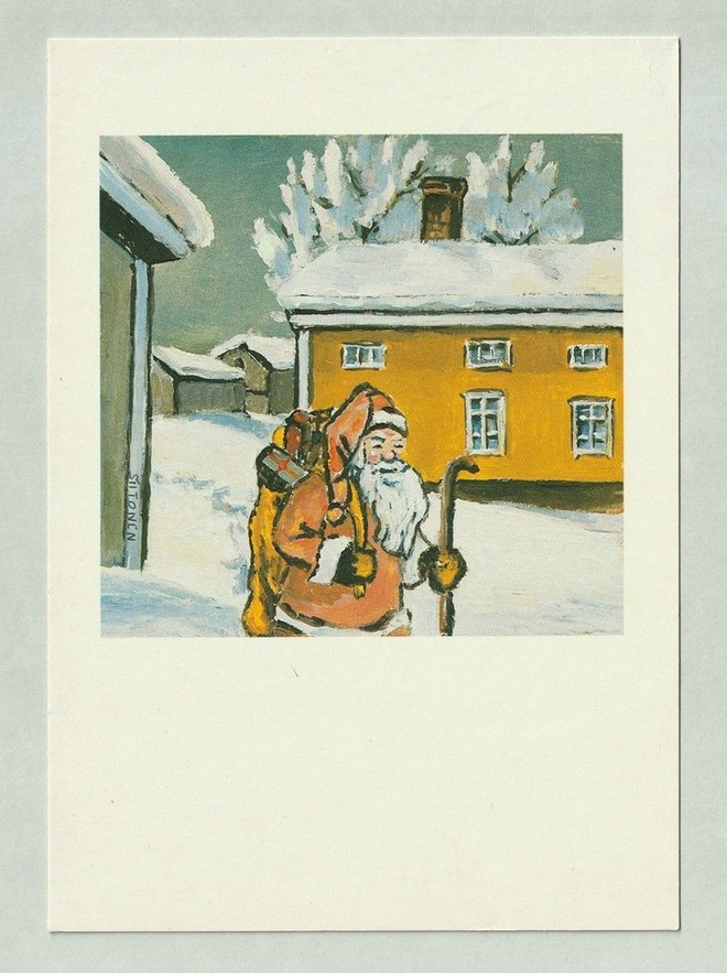 Joulukortti "Pohjalaista joulua" vuodelta 1984