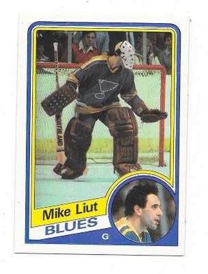 1984-85 OPC #187 Mike Liut , St Louis Blues MV