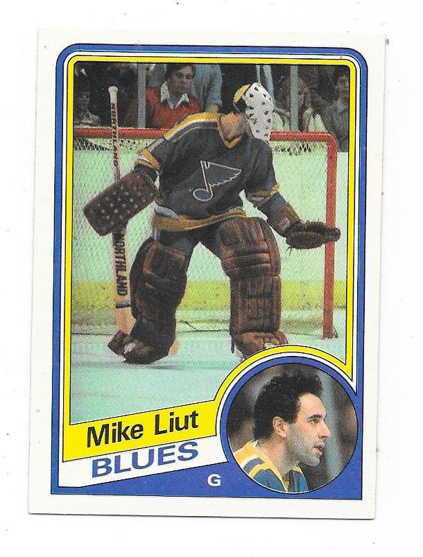 1984-85 OPC #187 Mike Liut , St Louis Blues MV