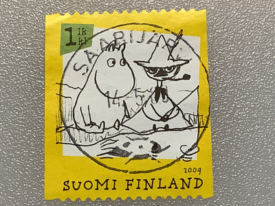 1965/ 2009 Muumit Sarjakuvissa 3/6 o leimattu loisto
