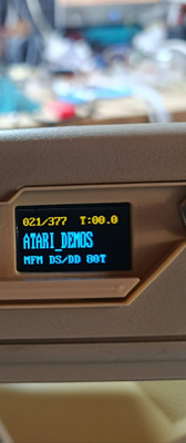 Atari SF354 – Gotek USB-levyke-emulaattori, 0,96” OLED-näytt