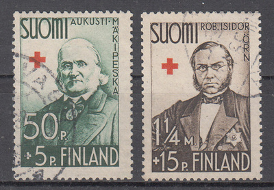 1938 Punainen Risti pyöröleimoilla