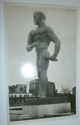 Tampere, Veronkantaja-patsas, mv valokuvapk, p. 1930