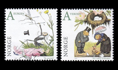 Norja 1607-8 ** Kuvittaja taidemaalari Theodor Kittelsen (20