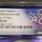 1 oz 999 Hopea raha Street Fighter Samoa 2 Dollars MS69 - pikkukuva 5