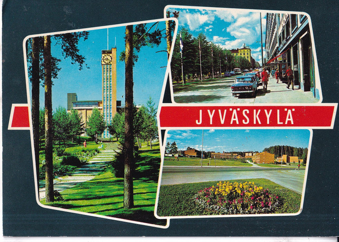 Jyväskylä. sommitelmakortti, e284