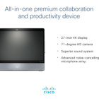 Cisco Desk Pro 27" 4K monitor + Camera - pikkukuva 1