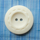 Retro nappi, luonnonvalkoinen mattapinta Ø 28mm, 10kpl. - pikkukuva 3