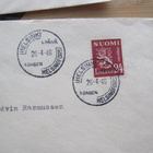 Malli 30:n 24 mk merkki R-FDC-kuorella Tanskaan 1948 - pikkukuva 2
