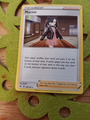 Marnie #169 Pokemon Sword & Shield RARE card