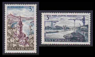 Luxemburg 757-8 ** Maisemia Mosel (1967)