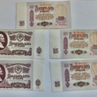 5 CCCP Seteliä 25 ruplaa 1961 mm 2 kpl Pakkasileitä - pikkukuva 1