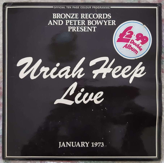 Uriah Heep Live, Bronze 1973 UK LP VG / EX
