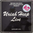 Uriah Heep Live, Bronze 1973 UK LP VG / EX - pikkukuva 1