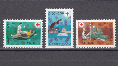 1972 Lape 706 -708 Punainen Risti **