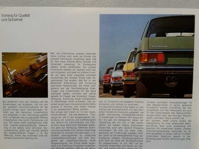 Mercedes-Benz -yhtiökokousraportti, 1972