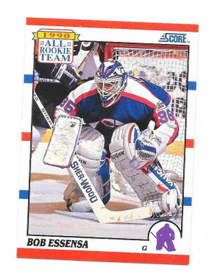 1990-91 Score #324 Bob Essensa Winnipeg Jets MV