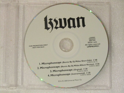 Kwan • Microphoneaye PROMO CD-Single