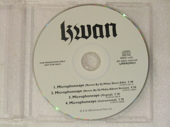 Kwan • Microphoneaye PROMO CD-Single