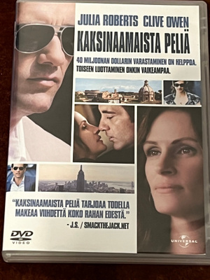 KAKSINAAMAISTA PELIÄ - DVD - julia roberts clive owen