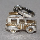 Vanha hopeinen auto riipus vintage - pikkukuva 1