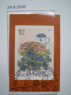 EP-leimattu merkki 1. lk Mustikka 2006 - LaPe 1802