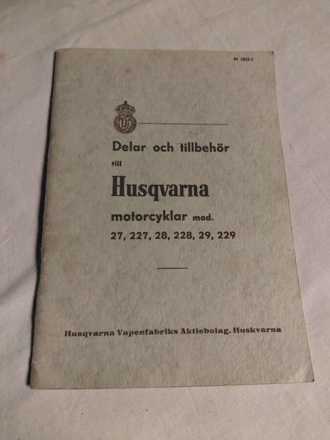 husqvarna motorcyklar varaosaluetteli 1953
