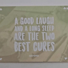 "A GOOD LAUGH AND A LONG SLEEP..-KULKEMATON POSTIKORTTI - pikkukuva 1