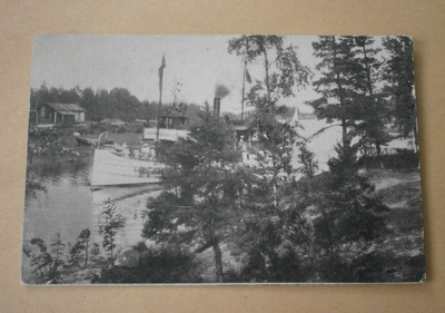 Helsinki, s/s Westra Skärgården saaristossa, mv pk, p. 1919