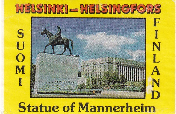 Helsinki - Helsingfors  Statue of Mannerheim  2/14
