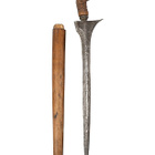Mysteeri antiikki tikari kaiverrettu 43 cm erikoinen 254 g - pikkukuva 2