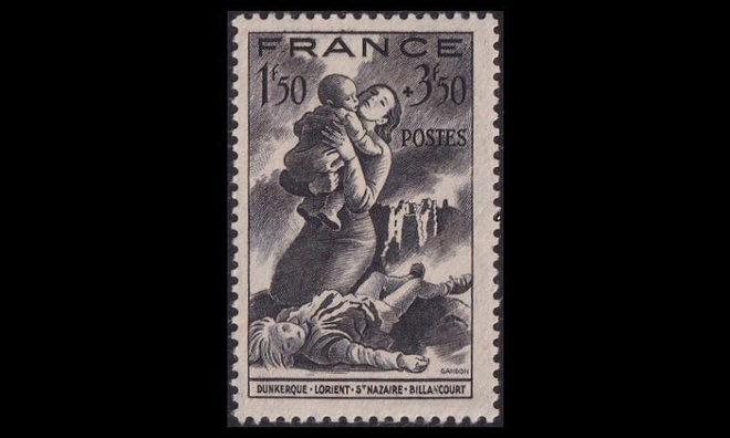 Ranska 597 ** Pommitusten uhreille (1943)