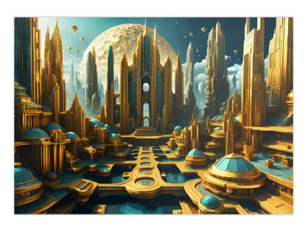 100 kpl uusia Sci-Fi taide julisteita koko A4