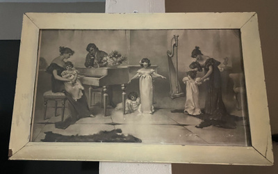 Viktoriaaninen painokuva / litografi 1900-luvun alku