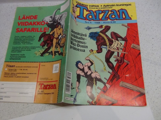 TARZAN 1988 N0: 4 , Waz-Donin Prinsessa
