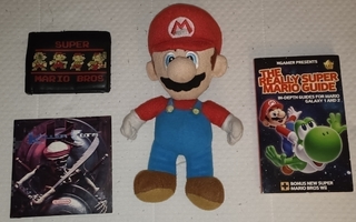 Super Mario Pehmolelu, Lompakko,Killer Cuts cd & Guide Kirja