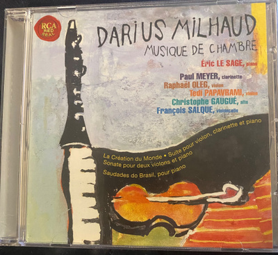 Darius Milhaud: Musique de chambre cd
