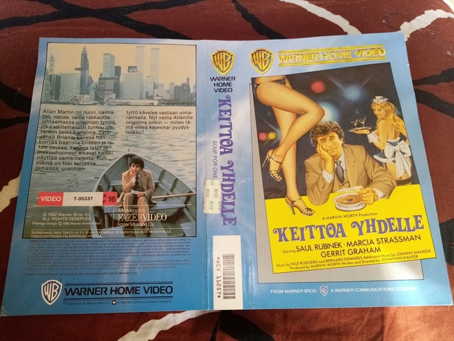VHS kansipaperi Keittoa yhdelle
