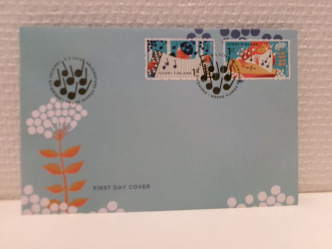 FDC- ensipäiväkuori - Kansallissoittimia - 2014