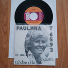 Pauliina – Ei Suurempaa Rakkautta 7" ps orig 1975 Pop Rock - pikkukuva 2
