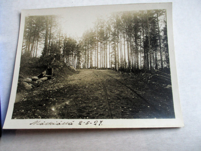 Saimaan kanava Mälkiä valokuva 11,5x9cm 1927