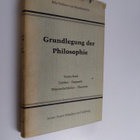Bela Freiherr von Brandenstein : Grundlegung der Philosop... - pikkukuva 1