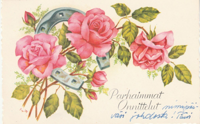 Postikortti, ONNITTELUKORTTI, vanha