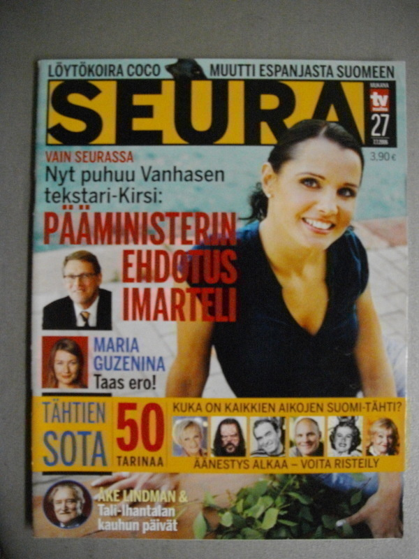 Seura lehti Nro 27/2006. (18.3)
